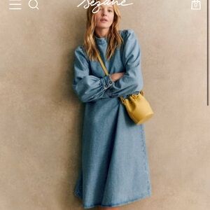 Blue sezane Denim Dress